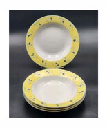 Royal Doulton Blueberry Set Of 4 Soup Bowls 8.5 Dishwasher &amp; Microwave S... - $547.76 MXN