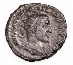 244-249 AD Roman Emp. Philip I AR Antoninianus 5.2g, 22mm Coin RIC 2b - £78.05 GBP