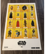 TOPPS STAR WARS RETURN OF THE JEDI NYCC UNCUT SHEET OF CARDS PROMO POSTE... - $27.16 CAD