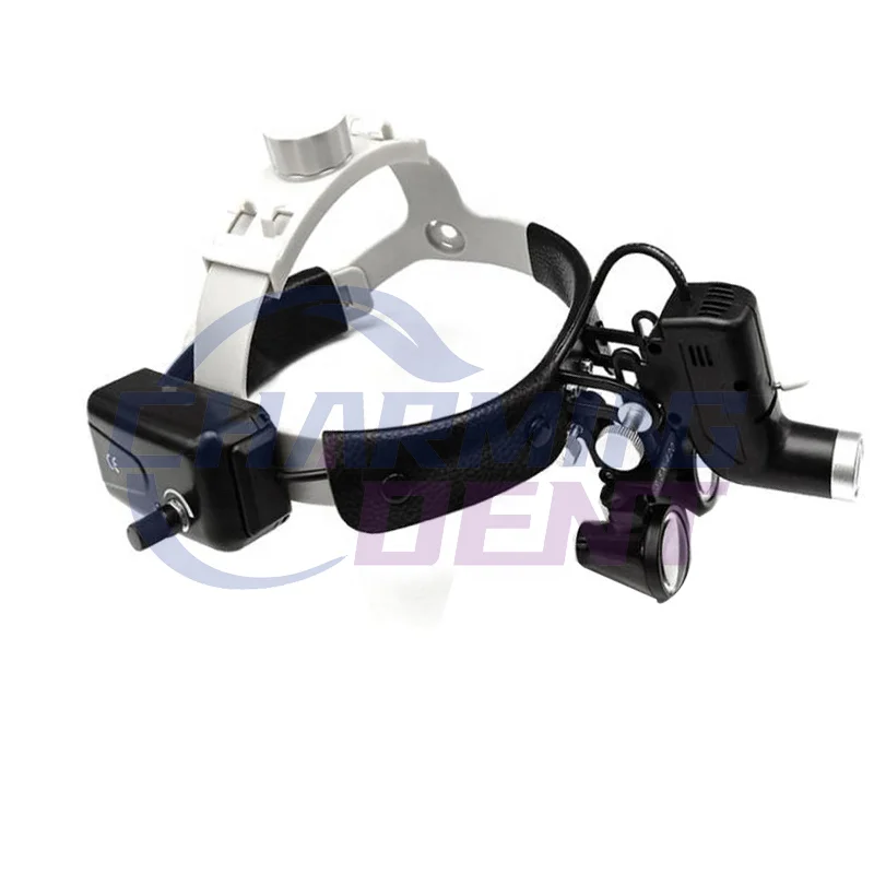 Medical headlight LED den-tal surgical loupes / Portable head magnifier den-tal  - £659.69 GBP