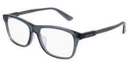 New Gucci GG0754OA 003 Rectangl Transparent Blue Authentc Eyeglasses Frame 56-17 - £177.50 GBP