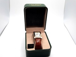 25mm Helbros Rectangle Watch New Battery With Box And Warranty Paper Sin... - $85.00