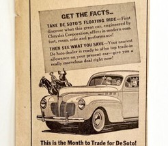 DeSoto Deluxe Coupe Classic Car 1940 Advertisement Automobilia WW2 Era D... - £19.61 GBP