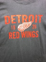 Fanatics NHL Detroit Red Wings Shirt Adult XL Men Cotton Hockey Big Logo... - $13.48