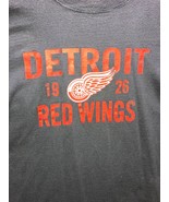 Fanatics NHL Detroit Red Wings Shirt Adult XL Men Cotton Hockey Big Logo... - £10.67 GBP