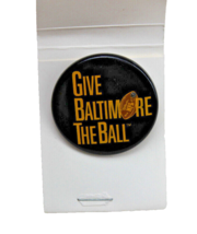 4 Lot Light Up “Give Baltimore The Ball” 1-1/2&quot; Colts Pinbacks Battery Operated - £15.81 GBP