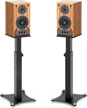 This Pair Of Universal Speaker Stands Features Adjustable Bookcase Speaker - £77.51 GBP
