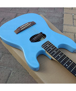 Blue 6 String Semi Hollow Body Acoustic Electric Guitar  S461 - $5,299.74 MXN