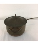 Nils Johan Akta Koppar Sweden Vintage Soup Chafing Sauce Pan with Ladle - $28.71