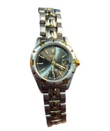 Seiko Perpetual Calendar Wrist Watch 4F32-0099 Silver &amp; Gold Tone - £27.63 GBP