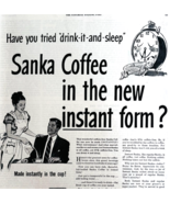1947 Sanka Instant Coffee Advertisement Drink It And Sleep Vintage DWWW8 - $42.03 CAD