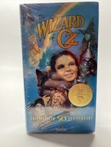 The Wizard of Oz 50th Anniversary Edition VHS, New &amp; Sealed Collector Booklet FS - £19.02 GBP