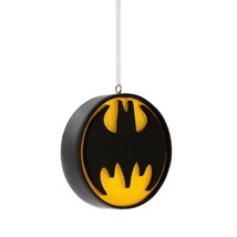 Hallmark Ornaments DC Comics Batman Symbol Christmas Tree Ornament (New) - £11.11 GBP