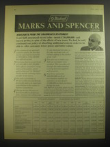 1967 St. Michael Marks and Spencer Limited Ad - Highlights from the chairman&#39;s  - £14.78 GBP