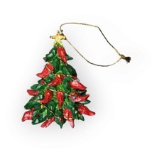 Southwestern Christmas Ornament Jalapeno &amp; Red Hot Chili Peppers Christmas Tree - £17.51 GBP
