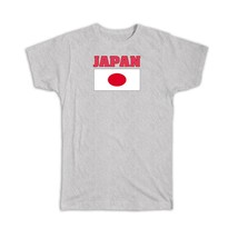 Japan : Gift T-Shirt Flag Chest Japanese Country Expat Patriotic Flags Travel So - £14.42 GBP