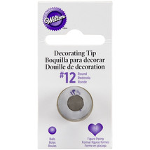 Wilton Decorating Tip For Food Decoration 12 Round 1 Pack of 2 Piece - £16.15 GBP