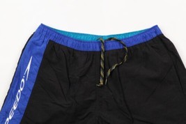 Vintage Speedo Mens Medium Spell Out Color Block Lined Shorts Swim Trunk... - $44.50