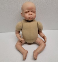Das Puppen Kunstarchiv Bald Sleeping Baby Doll Weighted Bottom Eyelashes - Read - £50.94 GBP