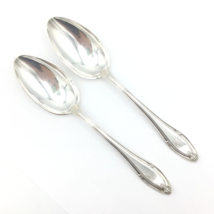 GORHAM Providence replacement oval soup spoons - 2 silver-plated monogram place - £19.98 GBP