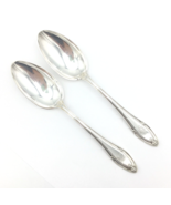 GORHAM Providence replacement oval soup spoons - 2 silver-plated monogram place - £19.57 GBP