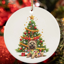 Cute Cairn Terrier Dog Reindeer Antler Light Christmas Ornament Gift Tree Decor - $15.79