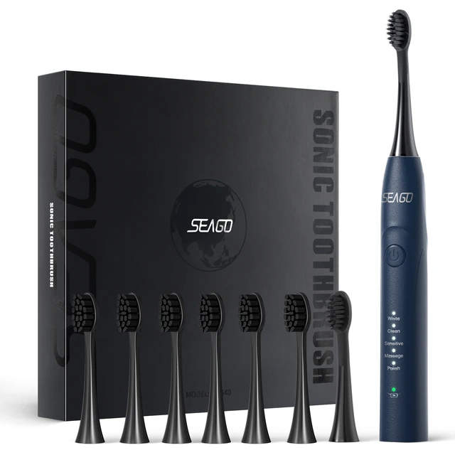 Seago Sonic Electric Toothbrush Two-engines Magnetic Core Oral Care - $41.98