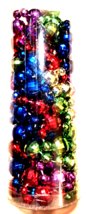 Rainbow Metallic 15 Feet Disco Ball Bead Garland - £5.97 GBP