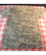 USGI MILITARY ACU DIGITAL CAMOUFLAGE SHORT SLEEVE CREWNECK T SHIRT MEDIUM - $22.47 CAD