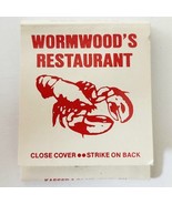Wormwood&#39;s Seafood Restaurant Matches Matchbook Vintage Saco Maine E33 - $367.78 MXN