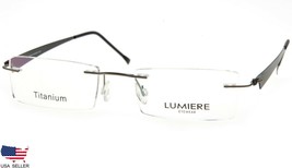 New Lumiere Eyewear Italy 6030 COL.1 Ruthenium Eyeglasses Rimless 47-17-135mm - £49.73 GBP