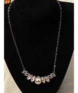 Elegant Older Paparazzi Silver Tone w/ Teardrop Rhinestones Earrings Set - $59.21 MXN