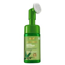 WOW Skin Science Aloe Vera Exfoliating Face Wash w/Soft Brush, Foaming Facial Cl - £31.17 GBP
