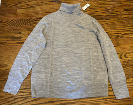 NEW GAP Women’s Merino Turtleneck Sweater Size Large Light Heather Gray NWT - £37.20 GBP