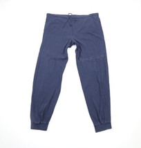 Vtg 90s Nautica Mens L / XL Faded Sailboat Ribbed Knit Cuffed Sweatpants Joggers - £23.18 GBP