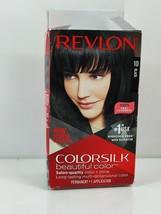 Revlon Colorsilk Beautiful Color Permanent Hair Color 1 Application 10 Black - £5.56 GBP