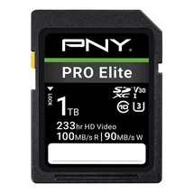 1Tb Pro Elite Class 10 U3 V30 Sdxc Flash Memory Card (P-Sd1Tbv30100Pro-Ge) - £148.61 GBP