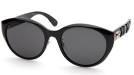 Gucci GG0814SK 001 Women&#39;s Alt Fit Black Rounded Sunglasses 56  Made In ... - $199.99