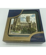 In Box Pimpernel Premier Collection 6 Coaster Set British Cathedrals Gre... - £10.47 GBP