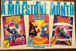 MILESTONES Avengers Captain America Thor (1988) Marvel Comics promo post... - $20.92 CAD