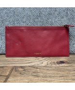 Coach New York Red Zip Pouch SH  - $365.18 MXN
