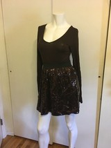 Vintage Havana Brown Sequin Dress - $14.85