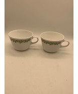 Vintage Pyrex Corelle Mugs Cups Spring Blossom Crazy Daisy Set Of 2 - £5.44 GBP
