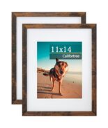 2 Pack 11x14 Picture Frame, Brown Poster Frame, Photo Display Wall Mount... - $301.36 MXN