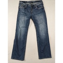 Affliction Standard Series Mens Jeans Size 34 Blue Denim Cotton Blend - £52.33 GBP