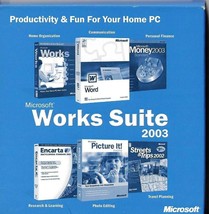 Microsoft Works Suite 2003 Software CD - Comes With Product Key - $14.95