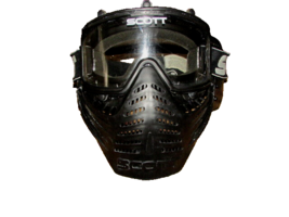 SCOTT paintball GOGGLES, MASK adult black (NO upper/lower panels) (blk bx4) - £18.97 GBP