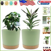 Durable 8 Inch Planters with Drainage Tray: Set of 2 for Healthy Plant G... - $47.54 CAD