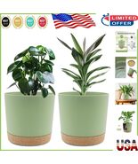 Durable 8 Inch Planters with Drainage Tray: Set of 2 for Healthy Plant G... - $627.56 MXN