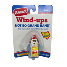VINTAGE 1990 PLAYSKOOL WIND-UPS NOT SO GRAND BAND DOG W/ DRUM NEW SEALED - $267.48 MXN
